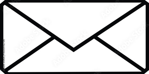 Email Envelope Icon with Notification Badge for Digital Communication , email icon set. Mail icon set. email icon vector. E-mail Envelope illustration