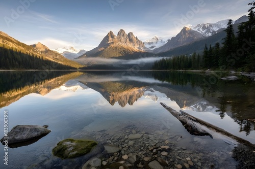 Clear Mountain Lake Reflection
