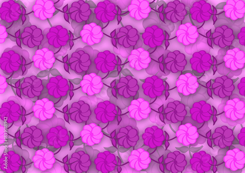 colorful abstract seamless flower pattern wallpaper design