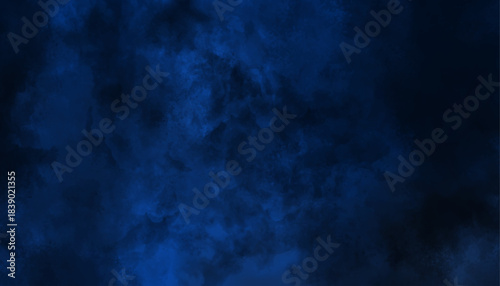 Dark Blue Atmospheric Watercolor Texture Background