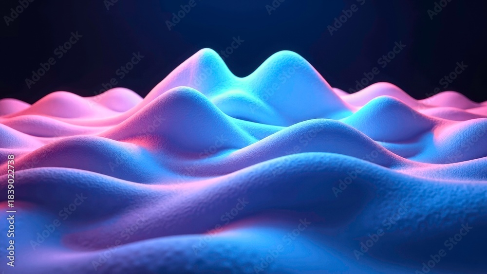 Obraz premium Pink blue gradient ripple abstract art background image