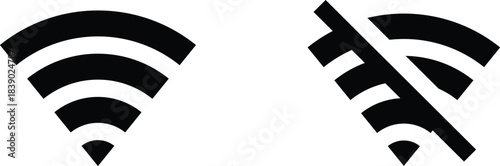 Wireless wifi signal icons set. Internet connection symbols. Set of different wireless and wifi icons. Network communication and radio wave. Antenna tower icon collection. Vector illustration.