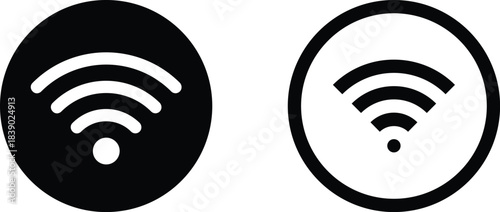 Wireless wifi signal icons set. Internet connection symbols. Set of different wireless and wifi icons. Network communication and radio wave. Antenna tower icon collection. Vector illustration.