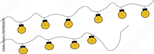 Vector illustration of an autumn leaf and abstract background with headphones and a heart necklace decoration object