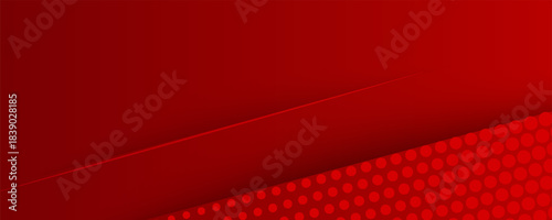 Bold Red Background with Diagonal Stripes and Dotted Texture. Suit for banner, web, brochure, pamflet, poster and presentation