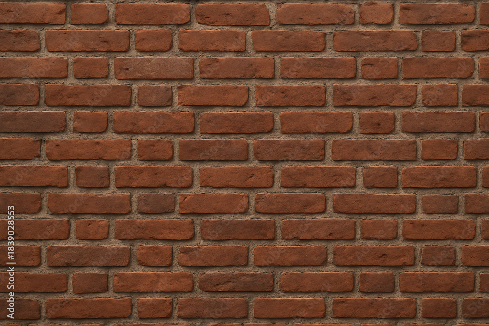 Obraz premium Red brick wall texture background pattern.