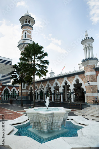 Mezquita Jamek en Kuala Lumpur.