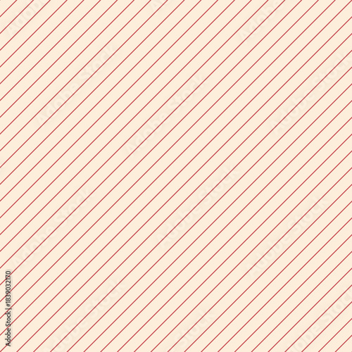 Brick red diagonal stripe seamless pattern over a cream background, perfect for branding, packaging, stationery, textiles, and contemporary geometric design uses.
