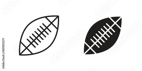 Rugby icon pictogram in trendy outline style. icon, sign or symbol.