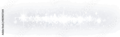 Horizontal White Light Flare Effect Overlay Isolated Graphic Resource on Transparent Background