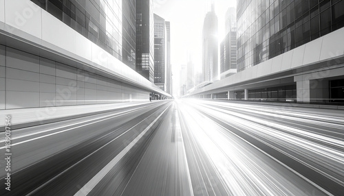 光速で駆け抜ける都市の高速道路