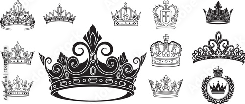  Royal Crown Illustrations Regal, Elegant, and Majestic Vector Crowns