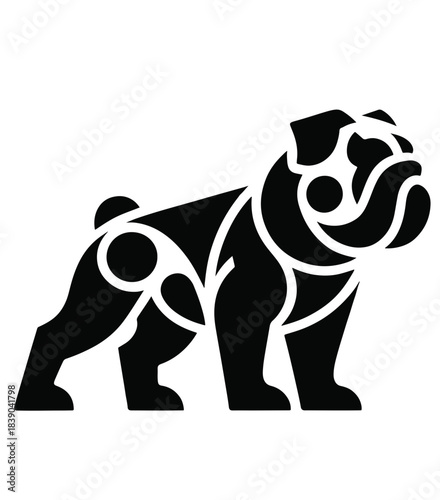 Pet dog icon symbol template for graphic and web design collection logo vector illustration
