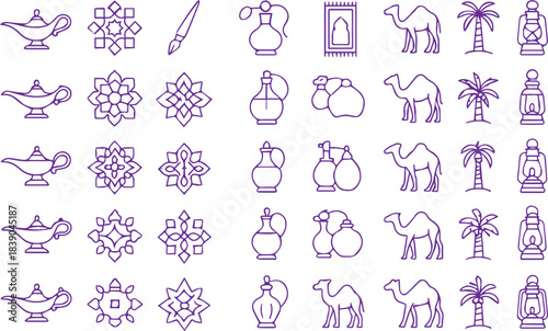 Ultimate Islamic Culture and Festivals Mega Bundle: Hajj, Ramadan, Eid, and Architecture Icons