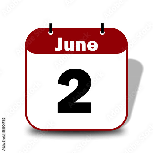 2 June Calendar Date