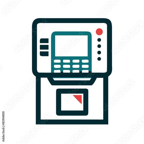 ATM machine icon for banking and cash withdrawal