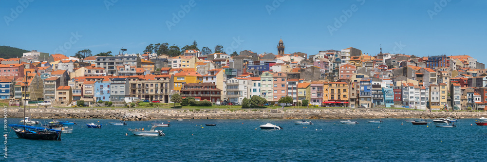 Fototapeta premium Picturesque waterfront of fishermen town A Guarda, Galicia, Spain
