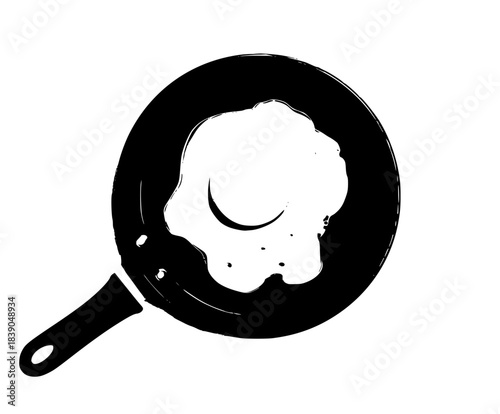 Sunny-Side Egg: Warm Breakfast New Day | Clean, isolated vector art for creative projects.