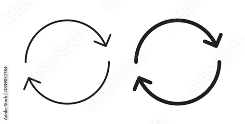 Repeat icon in simple flat trend modern graphic design abstract logotype element