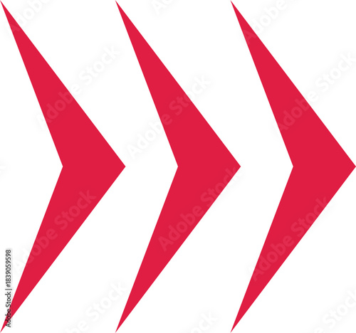 Three red arrows showing fast forward