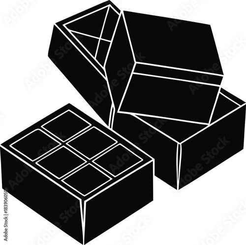 Chocolate Bar Vector Illustration for Sweet Dessert Design