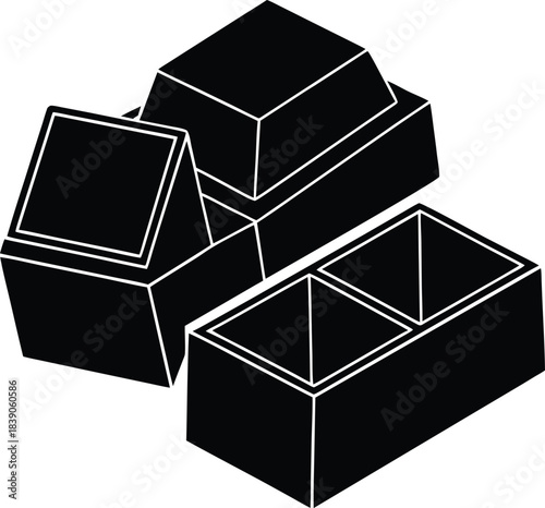 Chocolate Bar Vector Illustration for Sweet Dessert Design