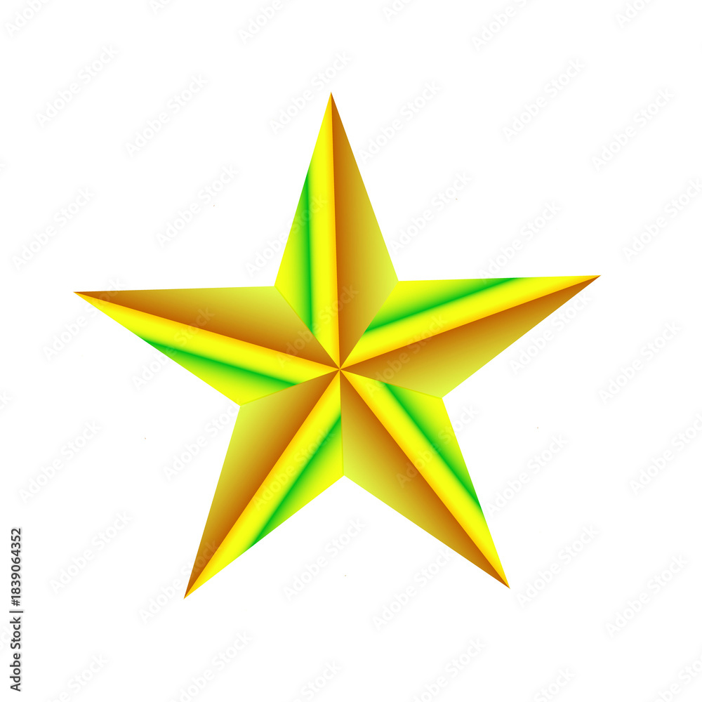 Obraz premium golden star icon