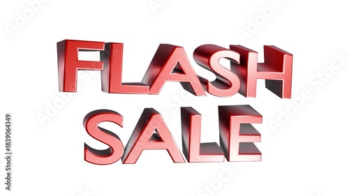 3D animated text “FLASH SALE” for time-limited promotions, urgent deals, and sales campaigns. Ideal for online marketing, social media, and video ads. Eye-catching design creates excitement and urgenc