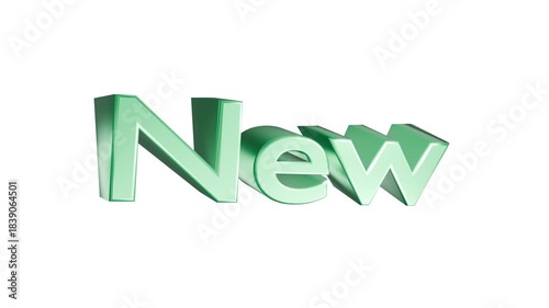 3D NEW text for product launches, fresh arrivals and modern promo visuals. Clean, bold, attention-grabbing