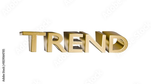 3D TREND text for modern campaigns, trending topics and stylish promotional content