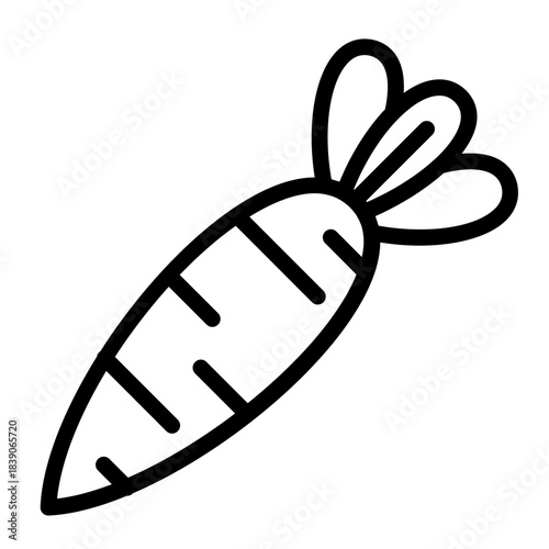 carrot outline icon