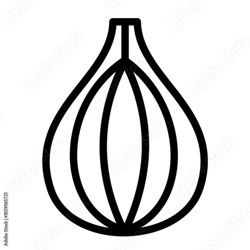 red onion outline icon