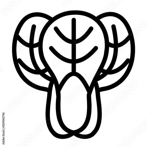 Bok Choy outline icon