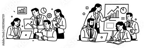 Team collaboration in strategy meeting