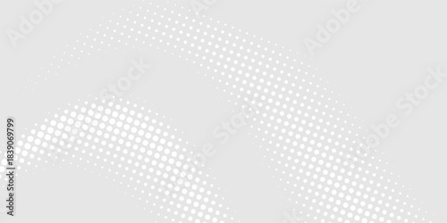 Dot white gray wave light technology texture background. Abstract big data digital concept.