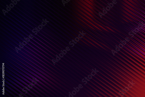 Diagonal dark purple and red ribbed texture abstract background with dramatic lighting and gradient effect