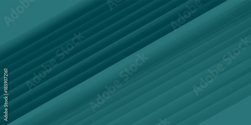 Abstract green background, diagonal lines and strips, vector illustration