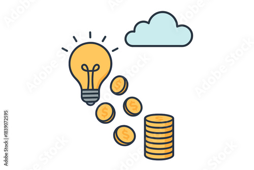 New idea generation leading to financial profit and investment concept