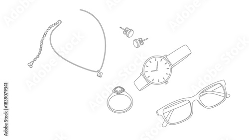 Vintage Accessories Collection – Classic Retro Fashion Icons & Antique Elements