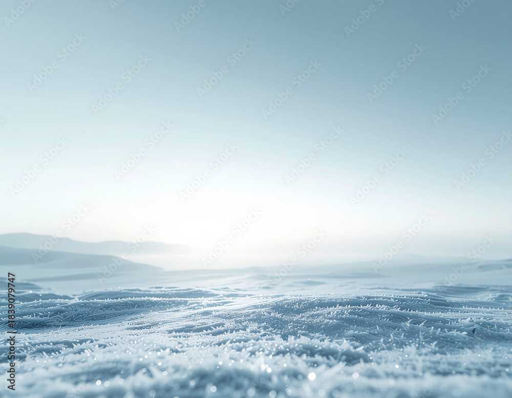 Fototapeta premium Frosted Crystal Blue Background — Minimal High-Resolution Icy Surface