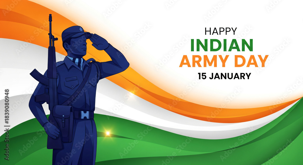 custom made wallpaper toronto digitalIndian army day soldier saluting with indian flag colors