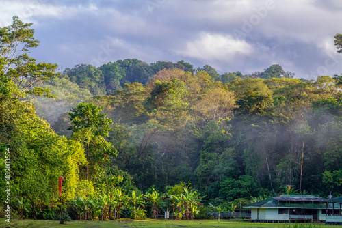Quadro su tela Sirena ranger station in Corcovado national park, Costarica