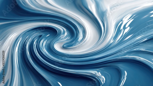 abstract visual metaphor for renewal, swirling liquid patterns with subtle light refractions, cool blue and white palette, ethereal glow, fluid motion, clean, high resolution, digital render