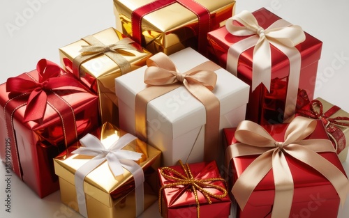 Luxury Golden Gift Box Holiday Background