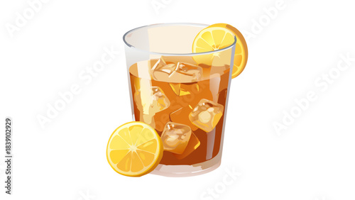 Refreshing Iced Lemon Tea with Fresh Citrus Slices
