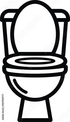 Toilet restroom sanitary icon vector illustration