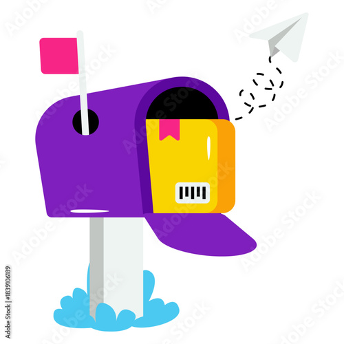 Modern design icon of letterbox