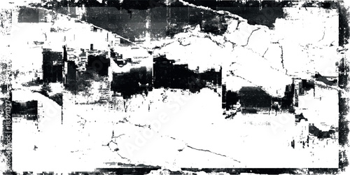 Raw vector black and white contrast Perfect for overlay effects edgy poster background.