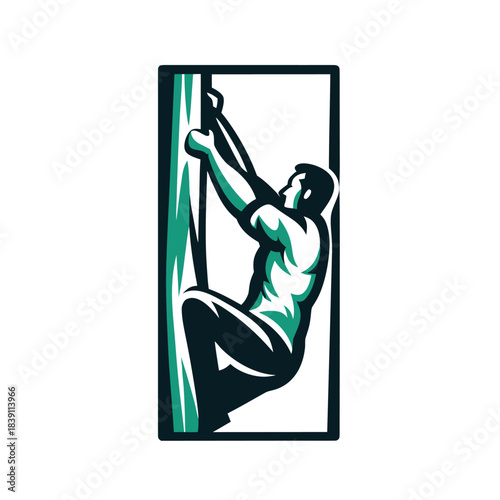 Climbing Sport Icon, Vector Illustration