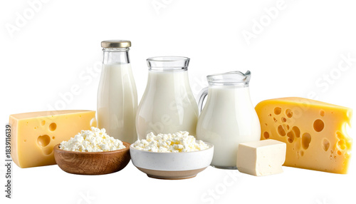 Dairy products PNG Image on a transparent background